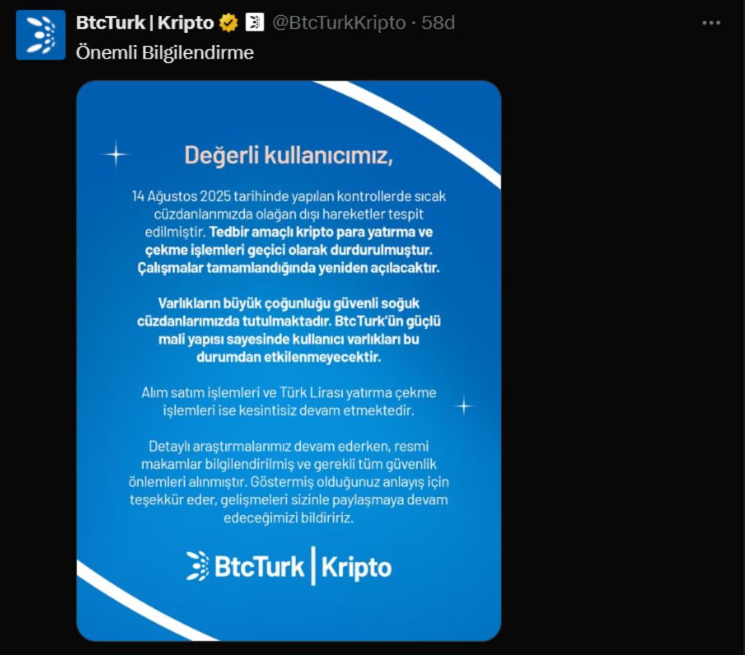 BtcTurk işlemleri askıya aldı: Hacker iddiaları yayıldı  2