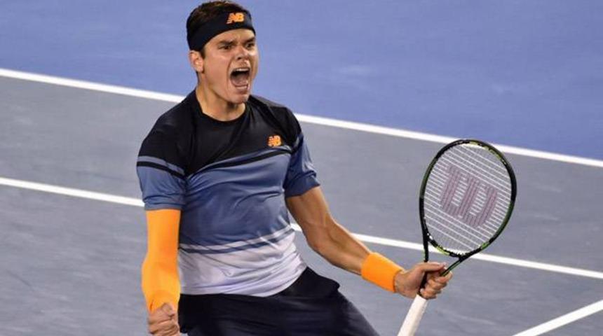 Raonic'in g&ouml;sterişli ilerleyişi s&uuml;r&uuml;yor