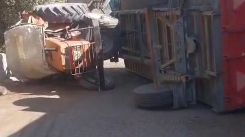 Kozan'daki traktör kazasında 1 kişi yaralandı