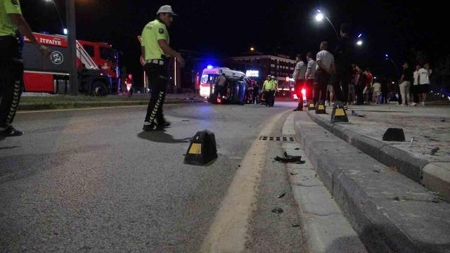 Malatya’da kontrolden çıkan araç yan yattı: 1 yaralı 3