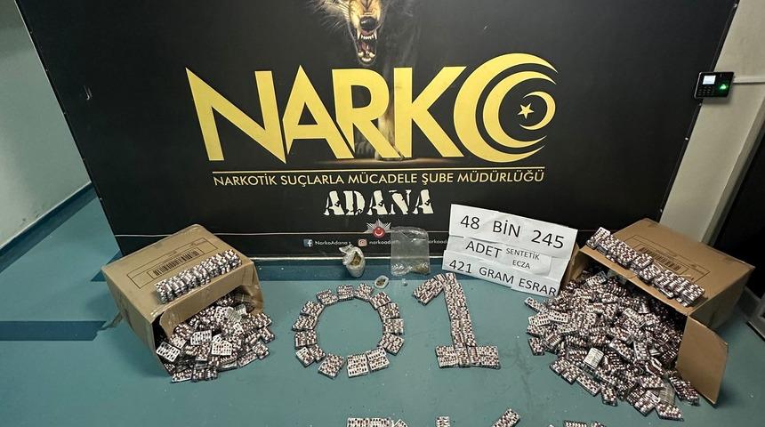 Adana'da uyuşturucu operasyonu! Yakalanan 4 zanlı tutuklandı
