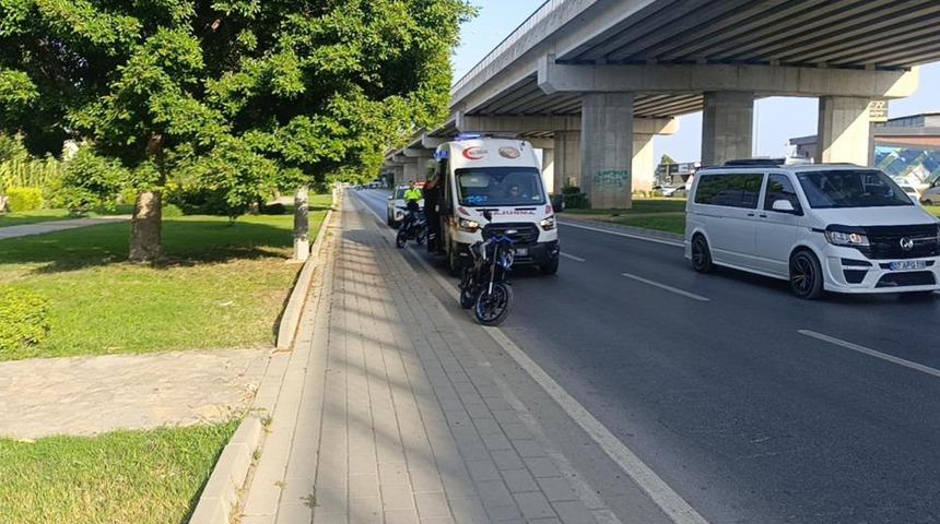 Manavgat’ta motosiklet kazası: 1 yaralı