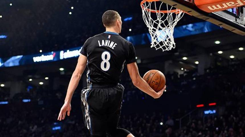 Zach LaVine coşturdu!