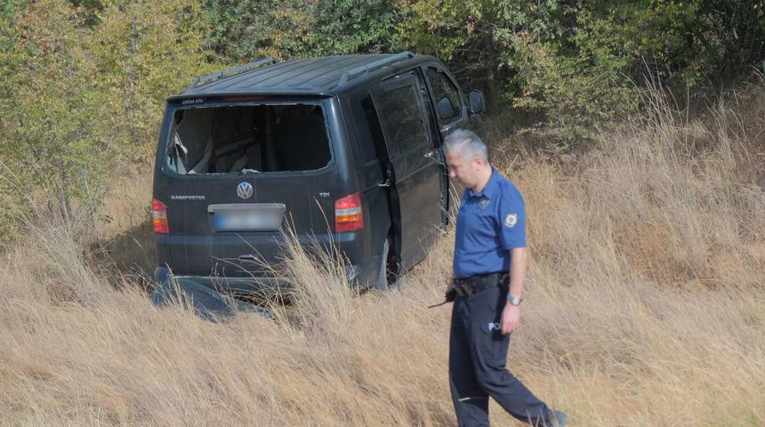 Kırklareli'nde polisin "dur" ihtarına uymayan panelvan sürücüsü kaza yaptı