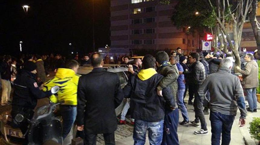 Fenerbah&ccedil;e Beşiktaş ma&ccedil;ı sonrası kavga &ccedil;ıktı