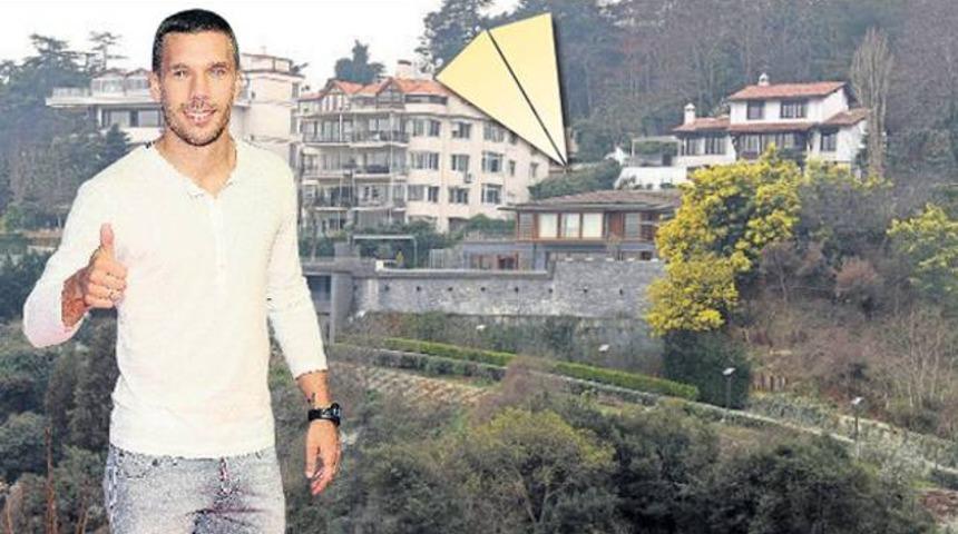 Podolski'nin 700 bin TL'lik kirası Galatasaray'dan