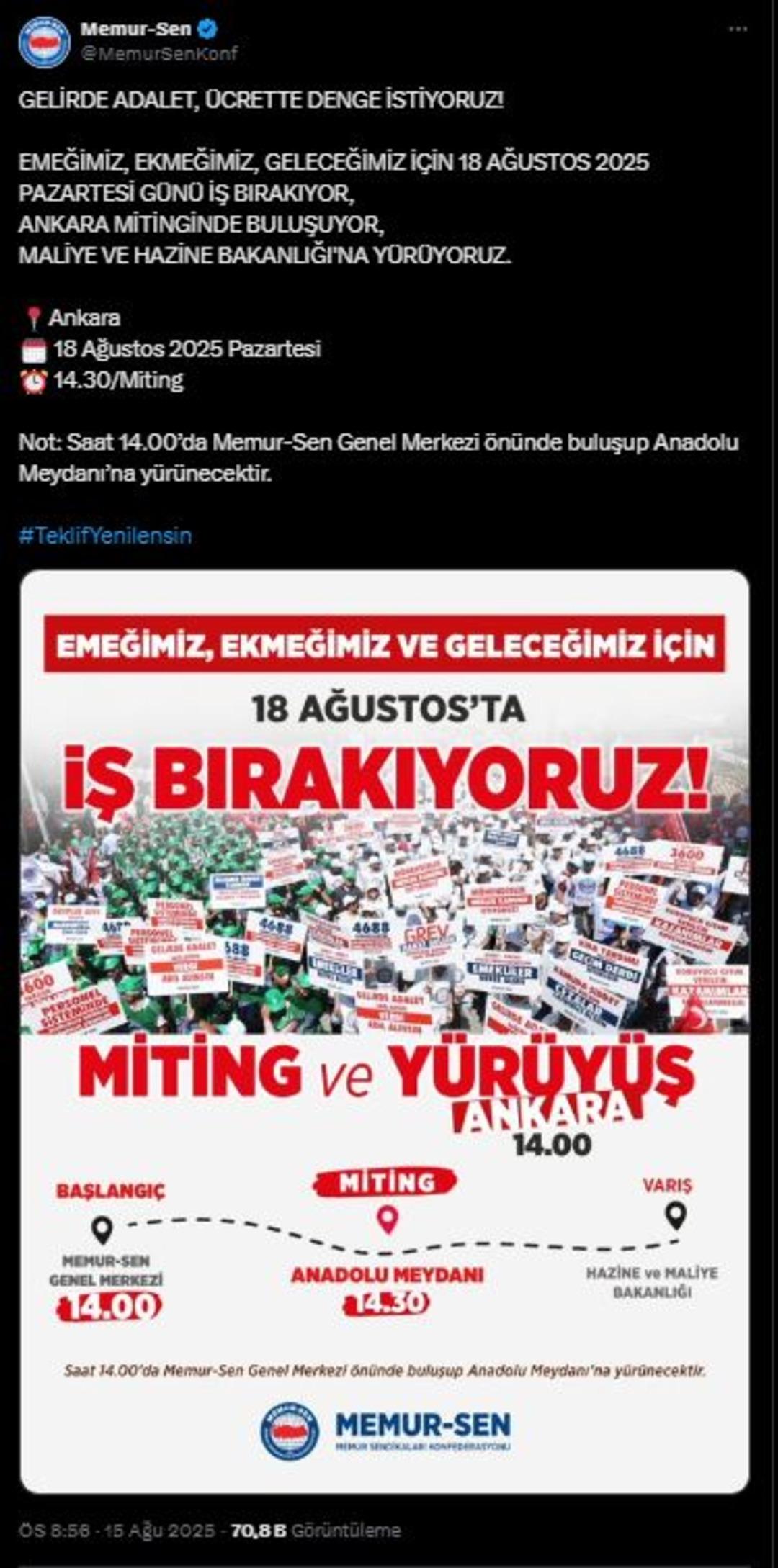 Yeni teklif sonrası harekete geçtiler! Türkiye genelinde iş bırakıyorlar 2