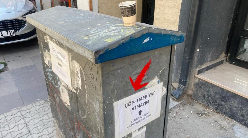 Dikkat çeken uyarı: Elektrik panosunun dört bir tarafına astı!