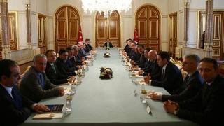 Cumhurbaşkanı Erdoğan kulüp başkanlarını kabul etti