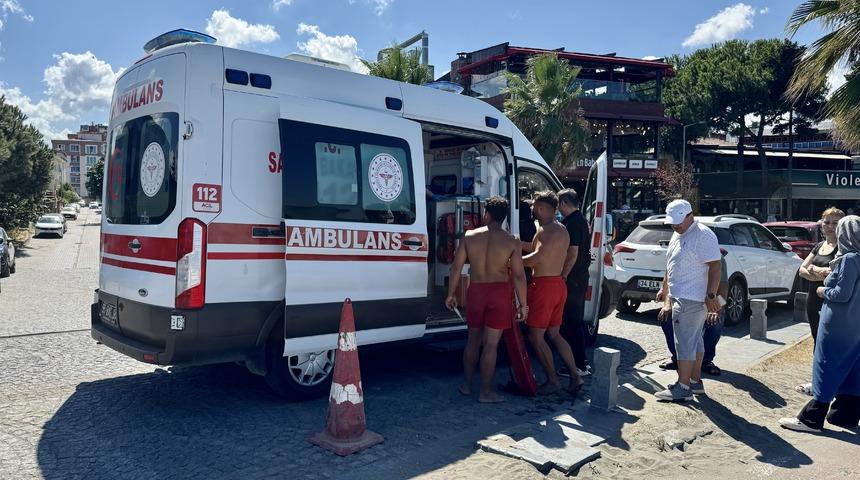 Samsun'da anne ve oğlu boğulma tehlikesi geçirdi