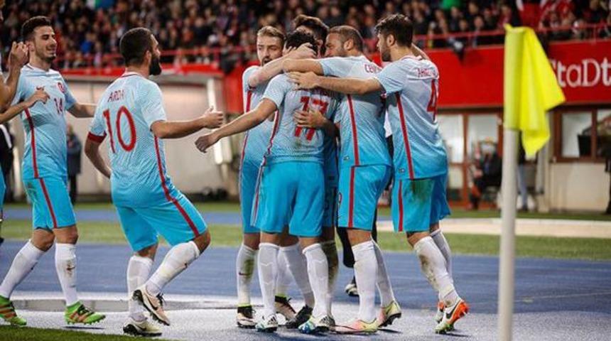 T&uuml;rkiye Milli Takımı &ouml;zel ma&ccedil;ta Avusturya'yı 2-1 mağlup etti