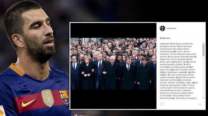 Arda Turan: Paris ile Ankara tepkisi aynı olmadı