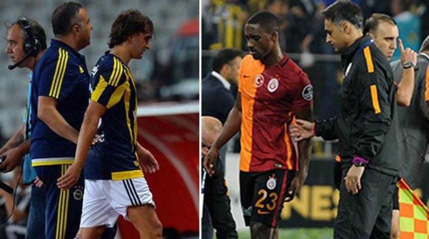 Fenerbah&ccedil;e ve Galatasaray 'sakatlanma' listesinin zirvesinde