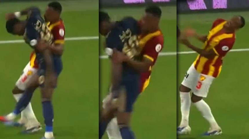 Jhon Duran'ın dirseği sosyal medyayı ikiye böldü! Kırmızı mı, değil mi?