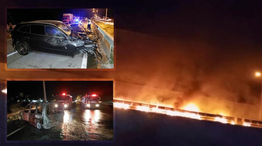 Samsun’da seyir halindeyken yanan tır ortalığı savaş alanına çevirdi: 1 yaralı