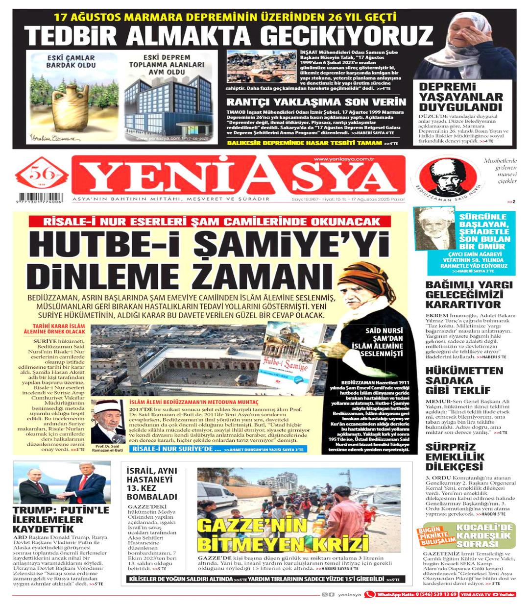 Yeni Asya Gazetesi