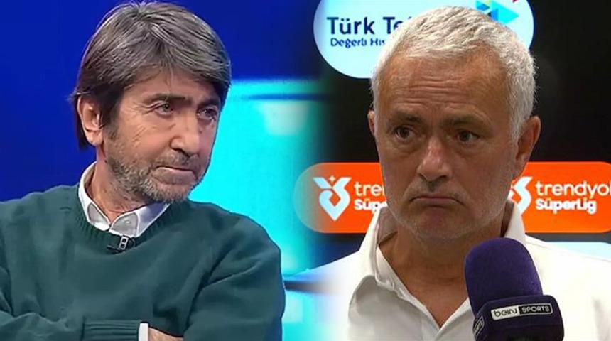 Beraberlik sonrası çok kızdı! Mourinho, Rıdvan Dilmen'i çileden çıkardı... "Bu kadar mı zor?"