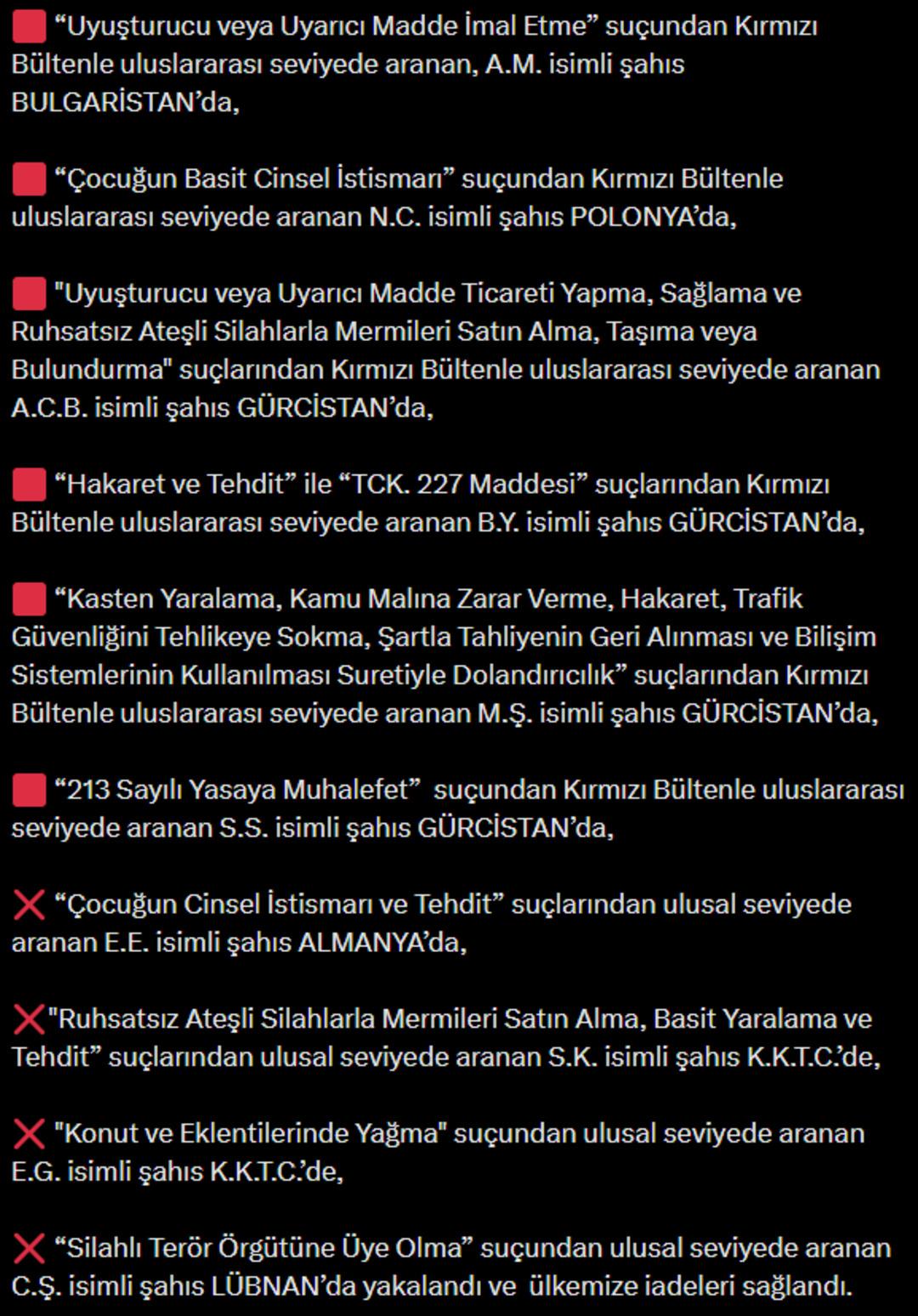 Son dakika | 6 farklı ülkeye kaçan 10 suçlu Türkiye ye getirildi: İşlemedikleri suç yok! "Bizden kaçamayacaklar" 2
