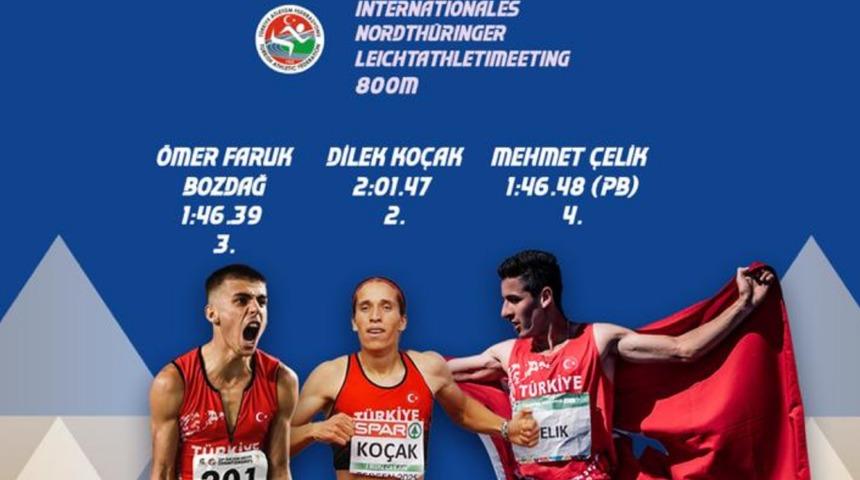 Milli atletler, Almanya'daki yarışmada 2 madalya elde etti