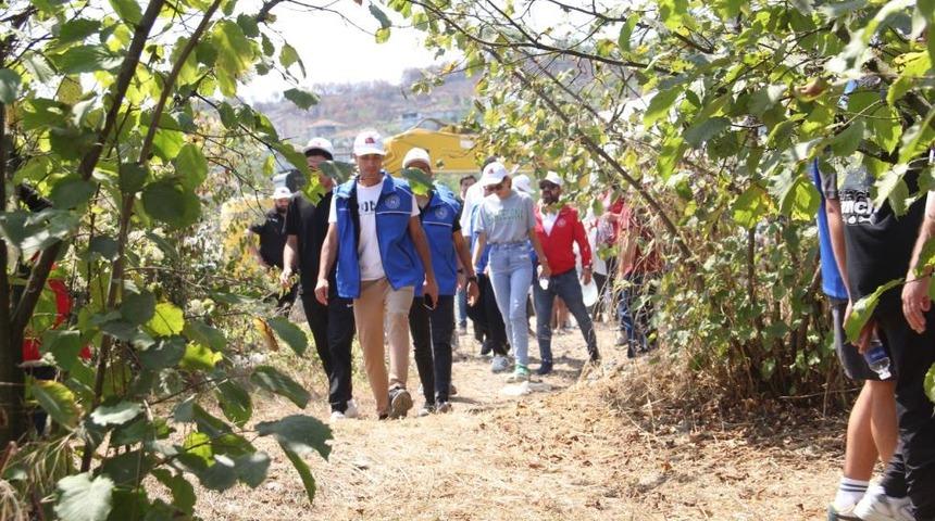 Fındık tarlası antrenman sahası oldu!