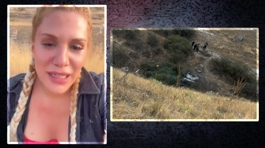 Survivor Almeda Baylan ölümden döndü! Aracı uçurumdan yuvarlandı, takla attı, yandı
