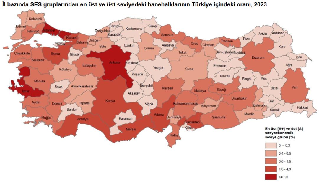 TÜİK Türkiye’nin sosyoekonomik haritasını açıkladı: İşte Türkiye nin en zengin ve yoksul yerleri 2