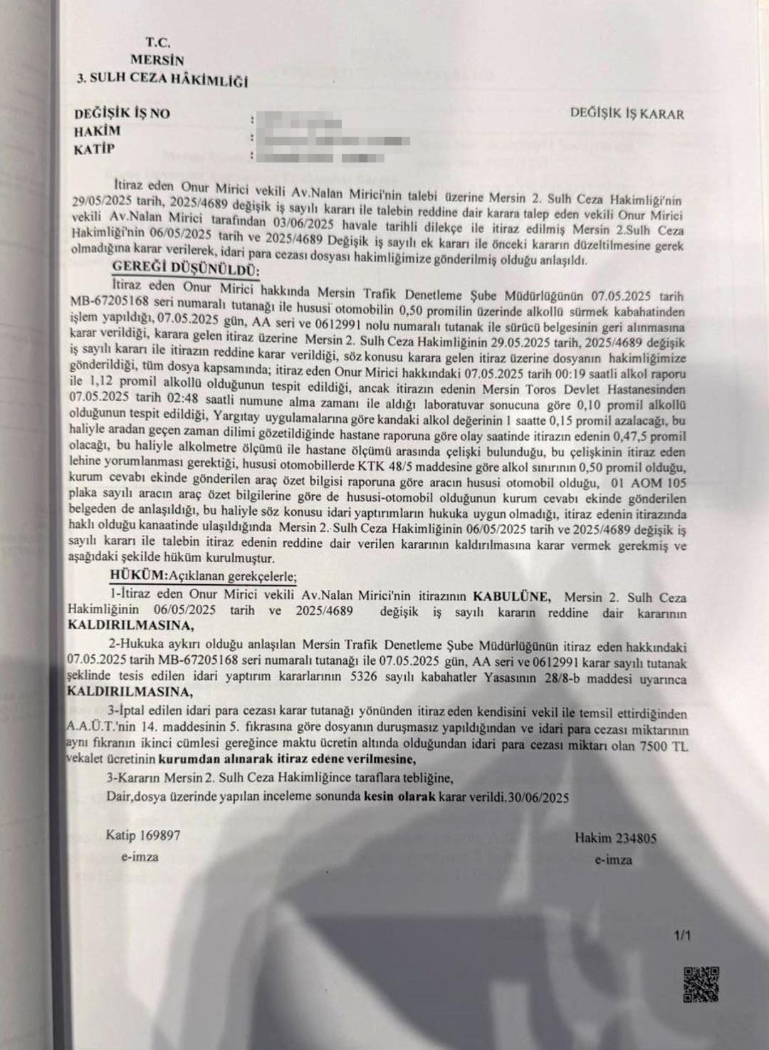 Alkollü çıktı, ehliyetine el konuldu... Avukat hamlesiyle hem ehliyetini aldı, hem cezayı iptal ettirdi... Emsal niteliğinde karar 5