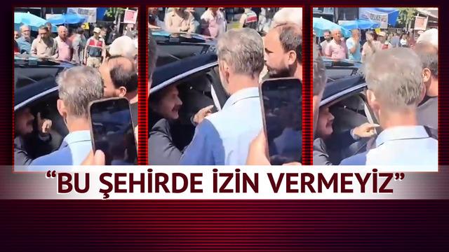 Aracın yoluna çıktı! Bahçeli'nin memleketinde Yavuz Ağıralioğlu'na Bu şehirde izin veremeyiz çıkışı