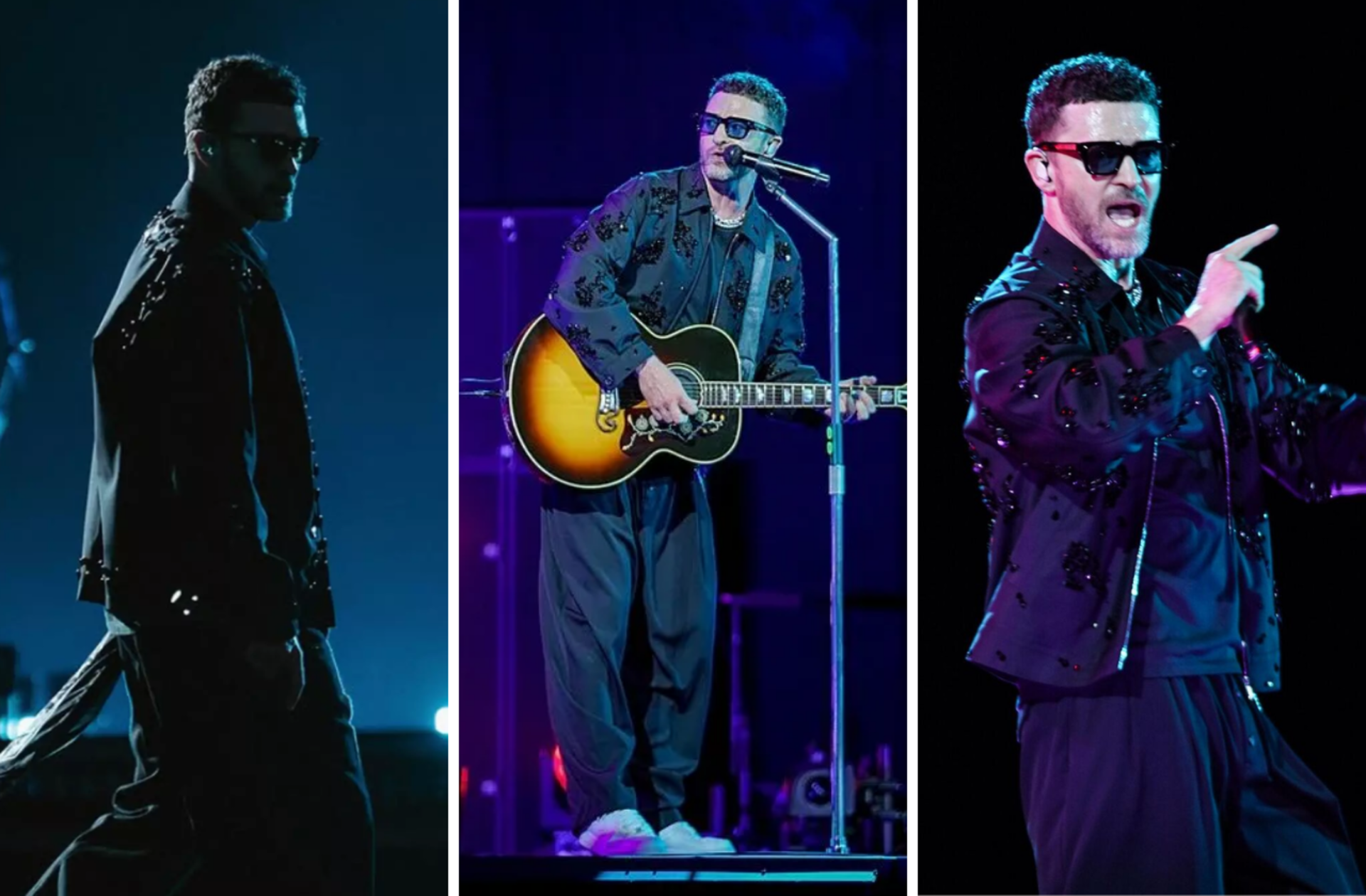 Justin Timberlake'dan siyah şıklığı! İşte konser kombinine benzer alternatifler