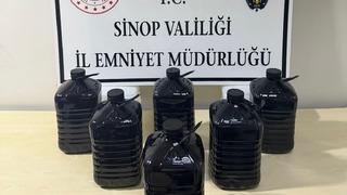 Sinop’ta 30 litre etil alkol ele geçirildi