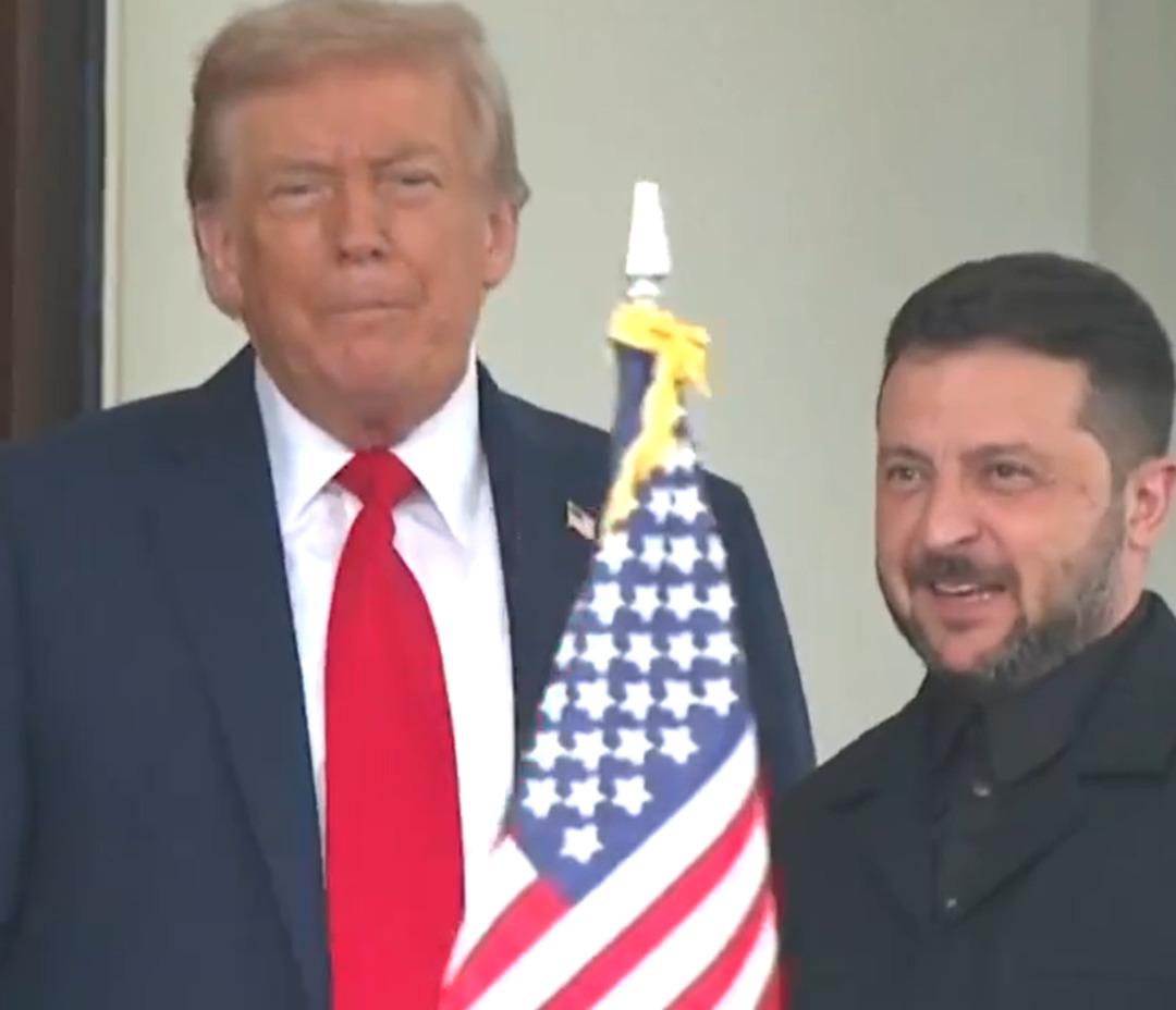 Zelenskiy Beyaz Saray da... Sadece onu kapıda karşıladı, Trump böyle duyurdu: Her şey güzel giderse... 1