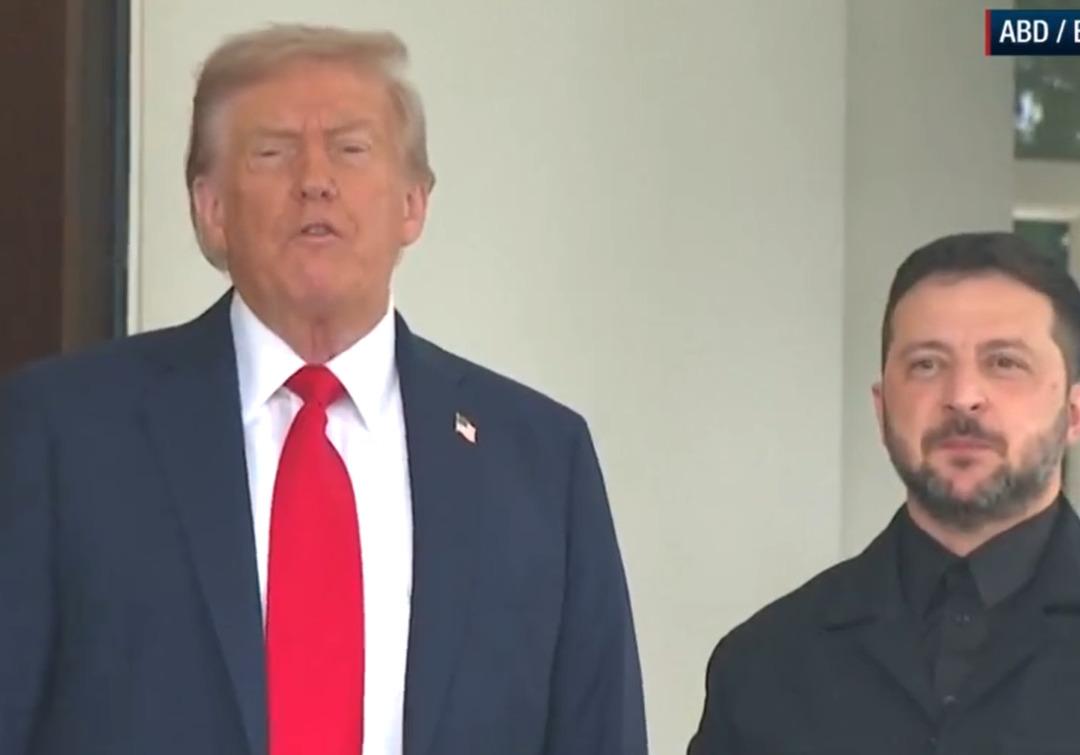 Zelenskiy Beyaz Saray da... Sadece onu kapıda karşıladı, Trump böyle duyurdu: Her şey güzel giderse... 2
