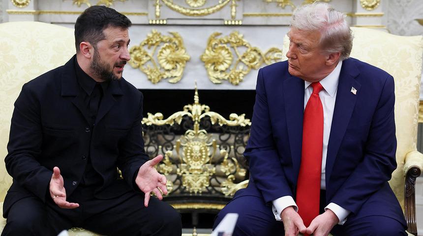 Zelenskiy Beyaz Saray'da... Sadece onu kapıda karşıladı, Trump böyle duyurdu: 'Her şey güzel giderse...'
