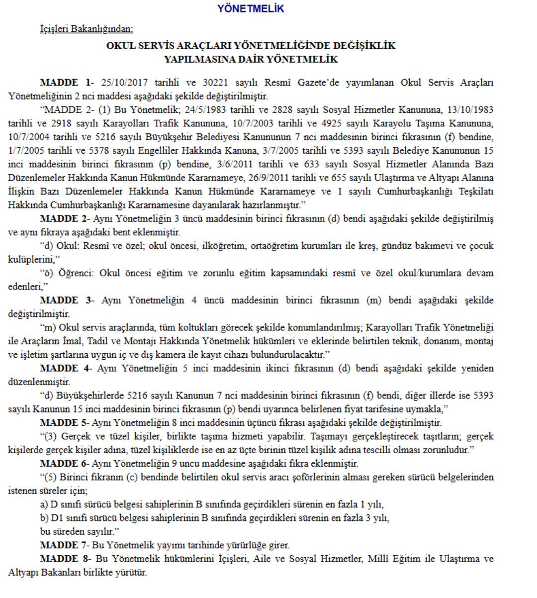 Araçlar için yeni düzenleme! Resmi Gazete de yayımlandı: Takip, kamera ve acil durum butonu zorunlu olacak 4
