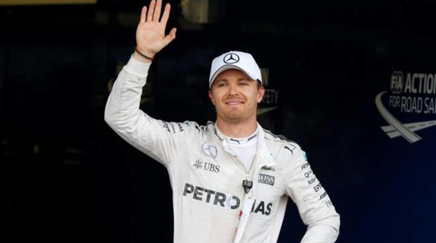 Azerbaycan'da zafer Rosberg'in