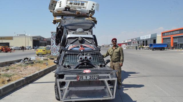 Yer: Aksaray! Bilim kurgu filmlerindeki gibi modifiyeli araç yaptı: Tek depoyla 3 bin kilometre gidiyor