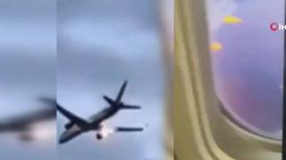 Yolcu uçağında korku dolu anlar! Motor alev aldı: Veda mesajları gönderdim