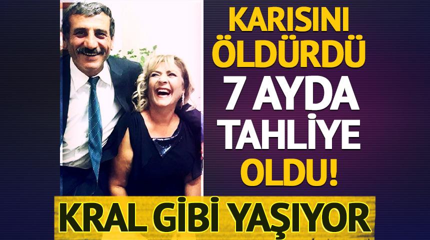 Karısını öldürdü, 7 ayda tahliye oldu!