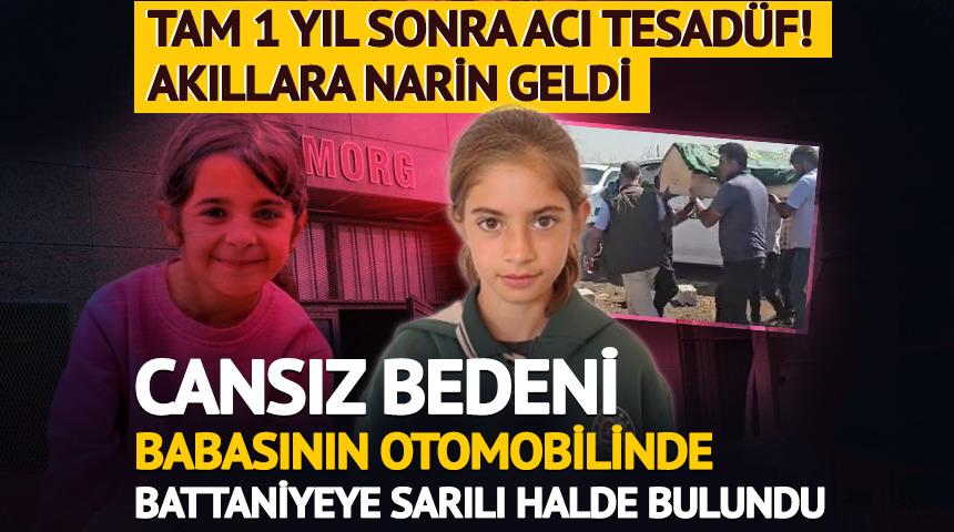 Battaniyeye sarılı cansız beden babasının aracında bulundu!