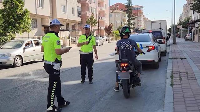 Karaman’da trafik kurallarına uymayan 401 motosiklete ceza yazıldı