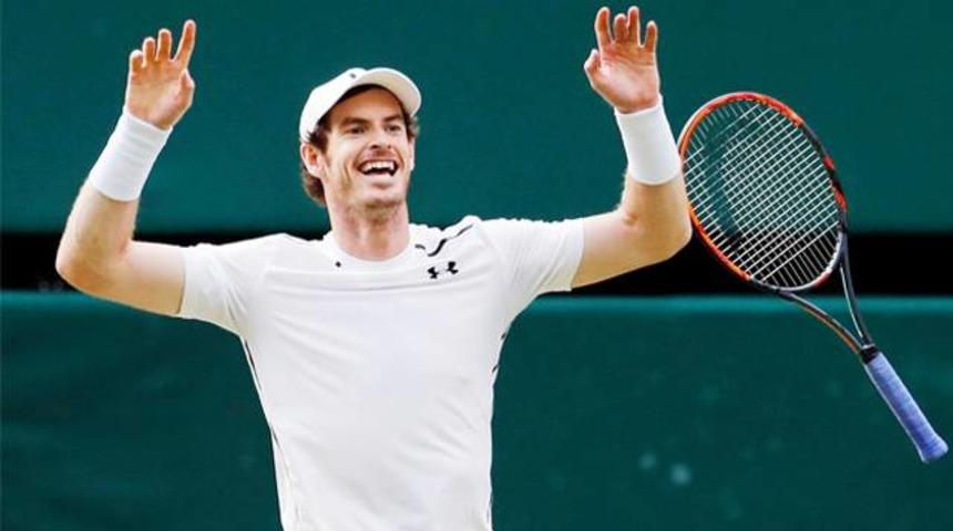 Wimbledon erkeklerde şampiyon Andy Murray