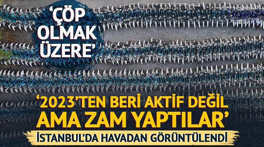 'Aktif değil ama zam yaptılar' İstanbul'da havadan görüntülendi
