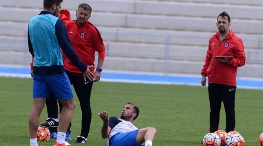 Trabzonspor'un sabah antrenmanında gerginlik