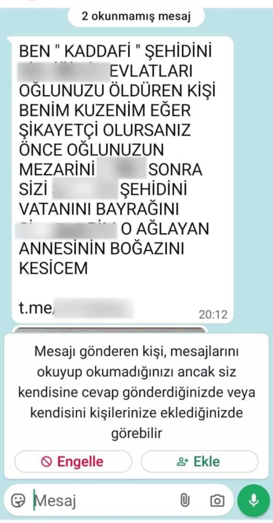 Ankara da katledilen Hakan Çakır ın ailesine tehdit mesajları geldi! Her satır kan dondurucu: "Annesinin boğazını keseceğiz, kızını sokağa çıkartmayacağız" 3