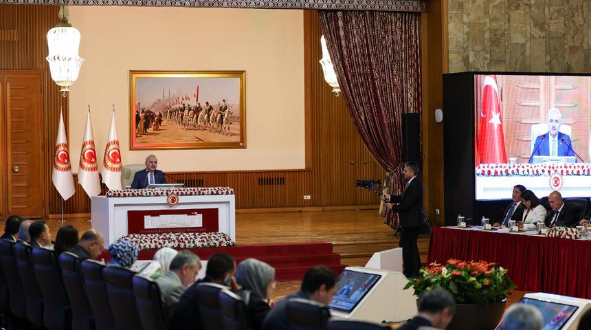 Milli Dayanışma, Kardeşlik ve Demokrasi Komisyonu toplandı! TBMM Başkanı Kurtulmuş: "Süreci zehirlemek isteyenler var"