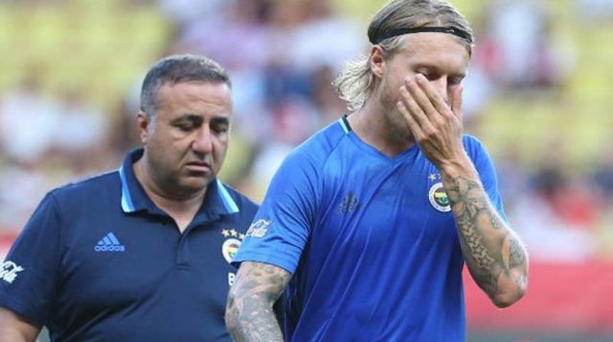 Fenerbah&ccedil;e'de Simon Kjaer oyuna devam edemedi