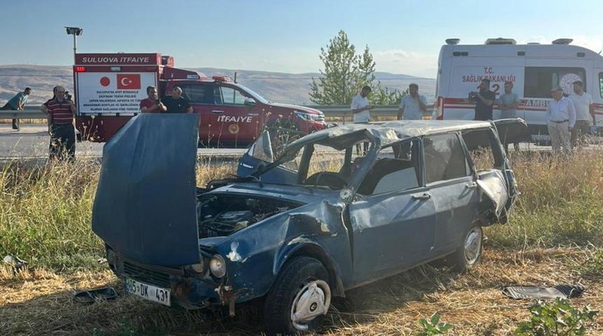 Amasya'da trafik kazası! 5 yaralı