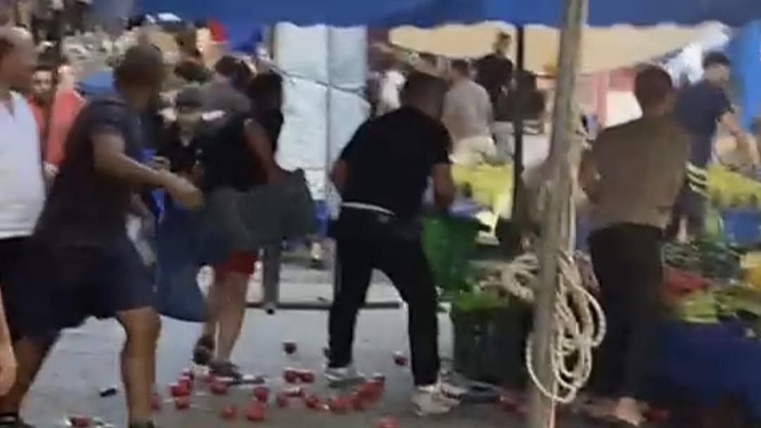 Tuzla da pazarcılar arasında döner bıçaklı kavga: 1 yaralı 1