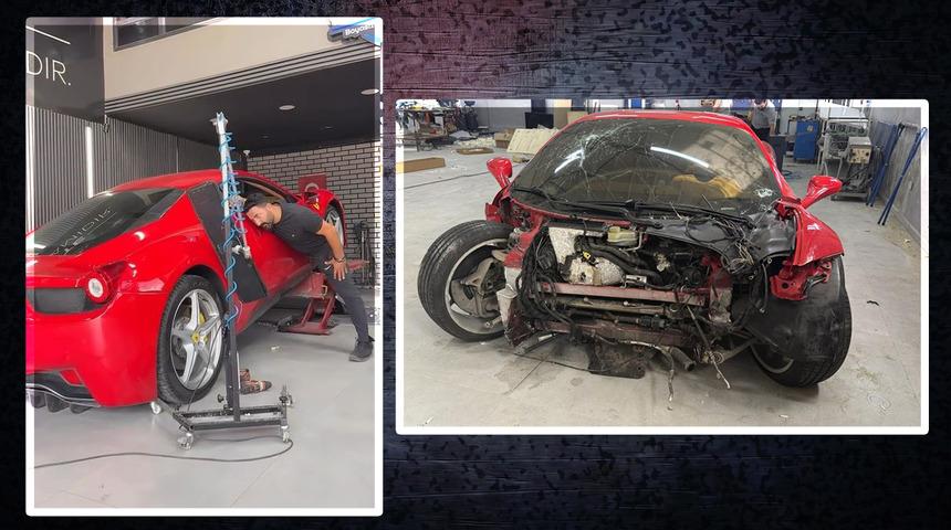 Perte çıkan Ferrari kaza yapan ustaya satılmıştı! Daha yapılmadan alıcısı çıktı: İşte yeni sahibi