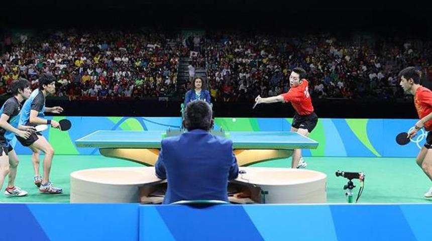 Masa tenisinde zafer &Ccedil;in'in